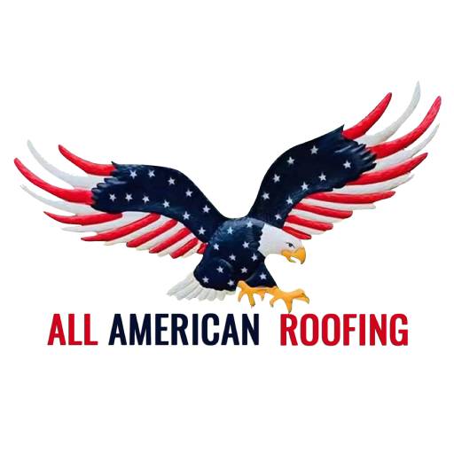 The official logo of All American Roofing, featuring a sleek design that represents the company's commitment to quality and professionalism in roofing services.